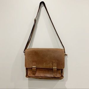 ZLYC Leather Messenger Bag Crossbody